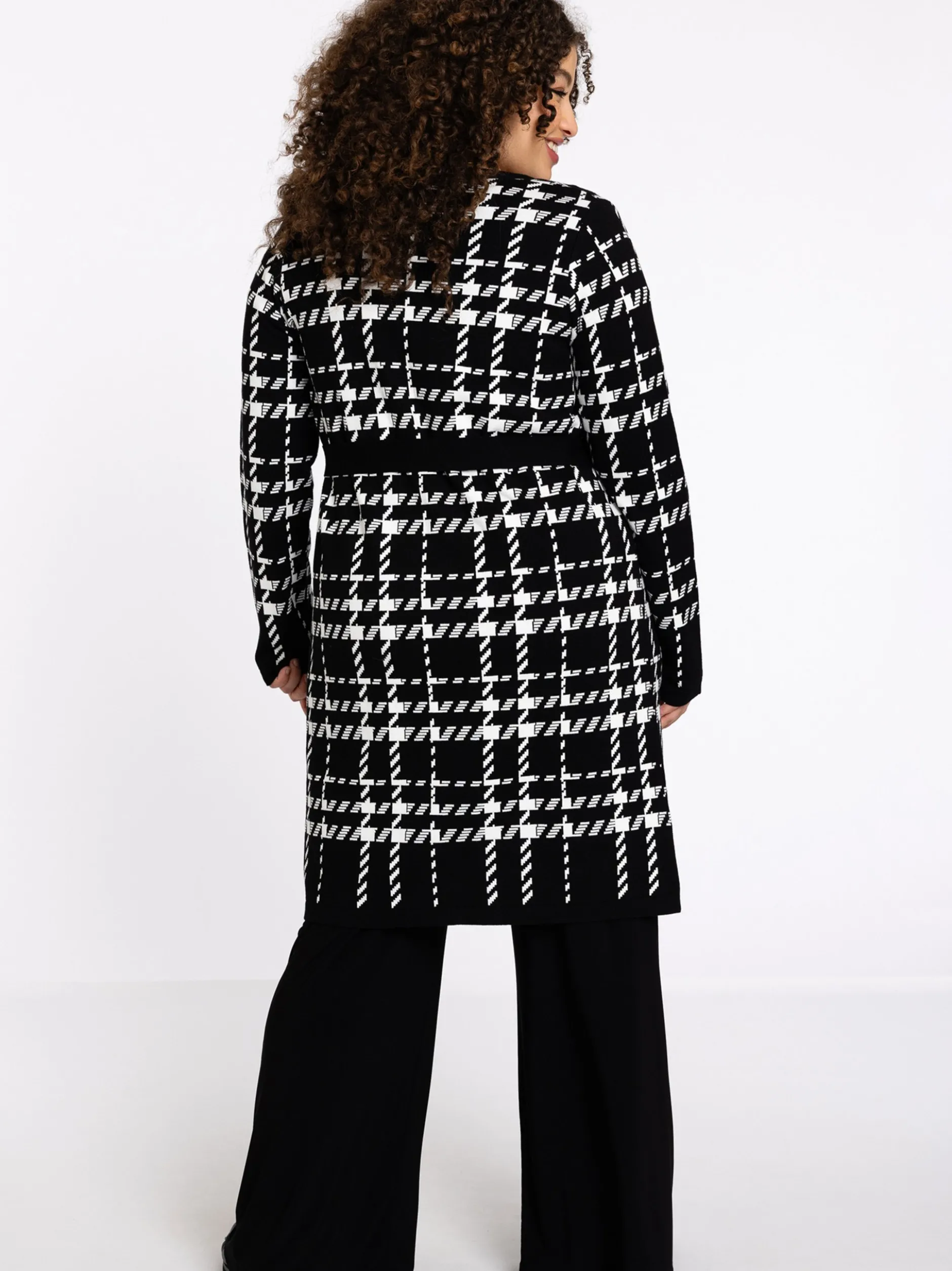 YOEK Damen Strickjacke in schwarz