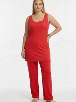 YOEK Damen Top in rot