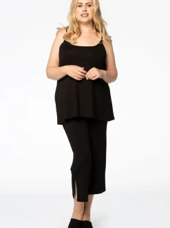 YOEK Damen Top in schwarz
