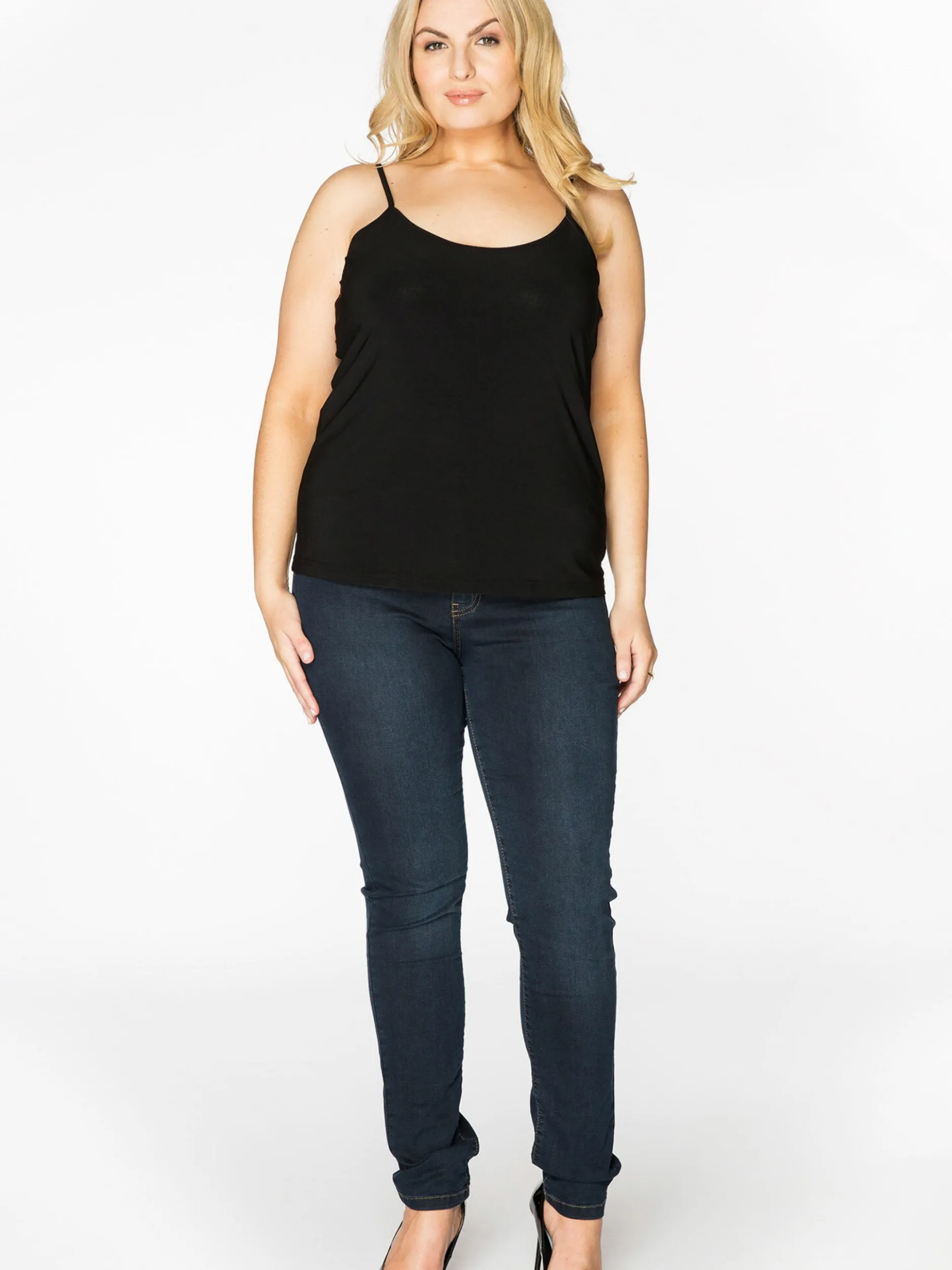 YOEK Damen Top in schwarz
