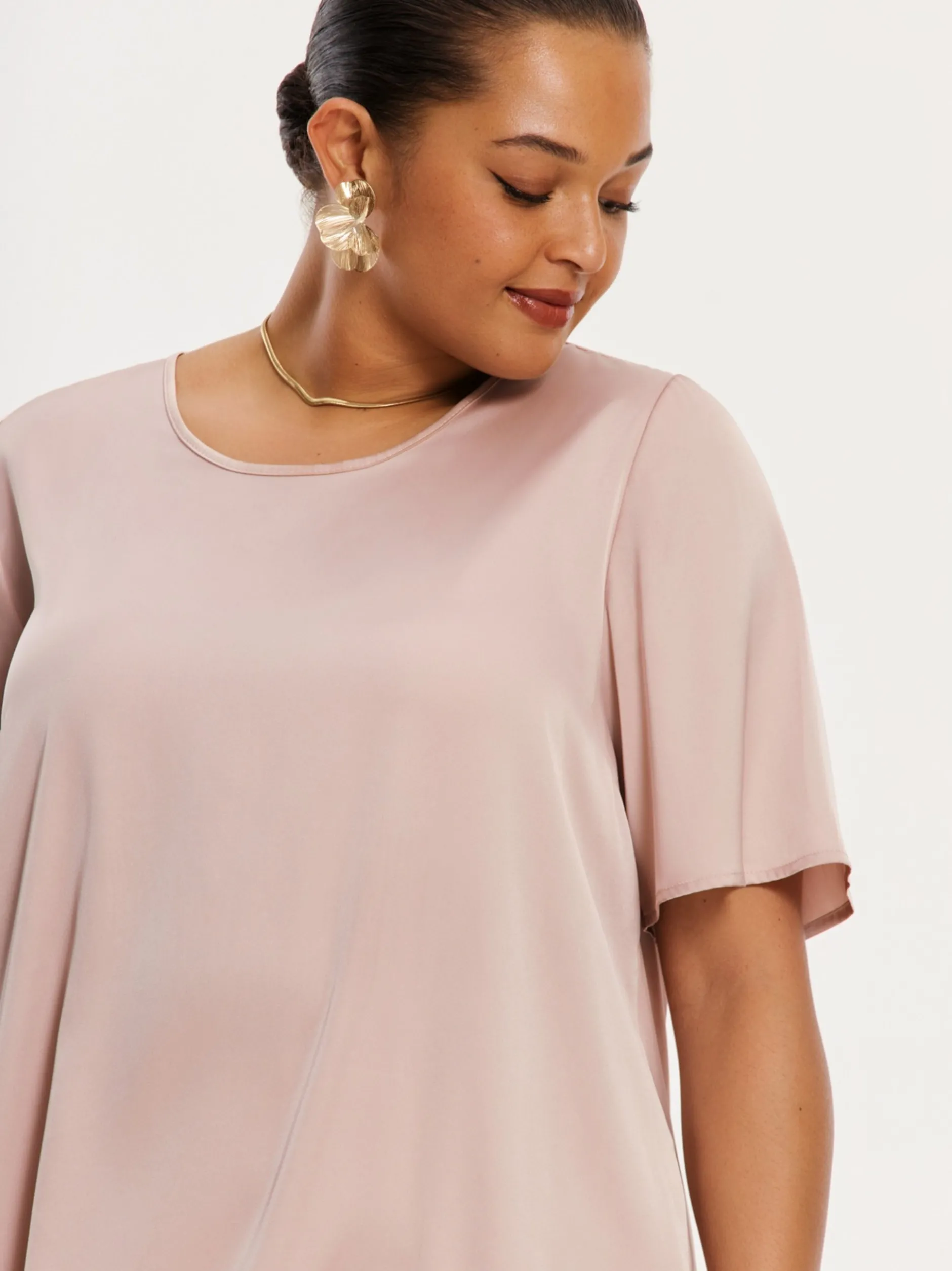 YOEK Damen T-shirt in altrosa