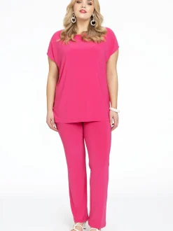 YOEK Damen T-shirt in pink