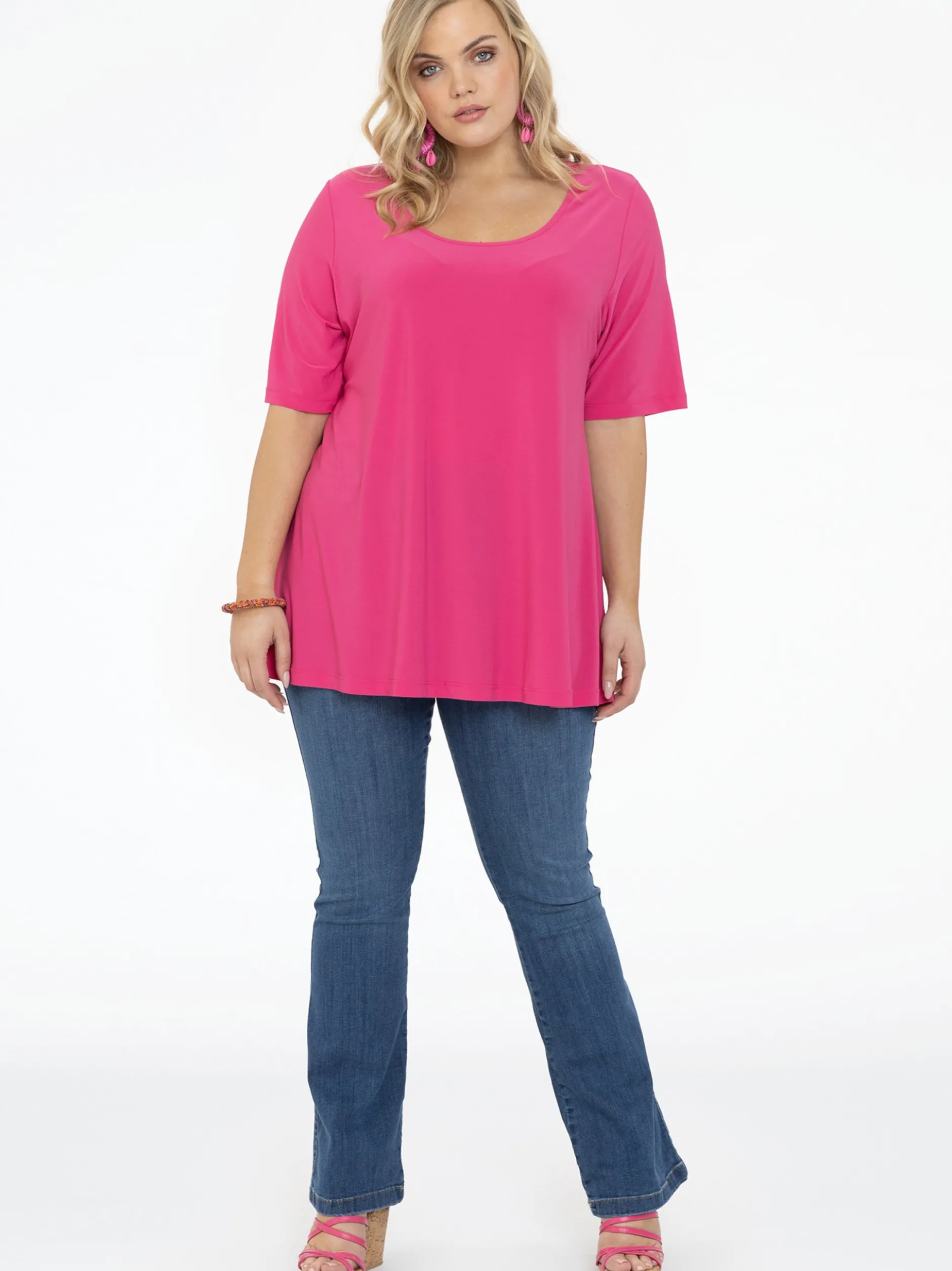 YOEK Damen T-Shirt in rosa