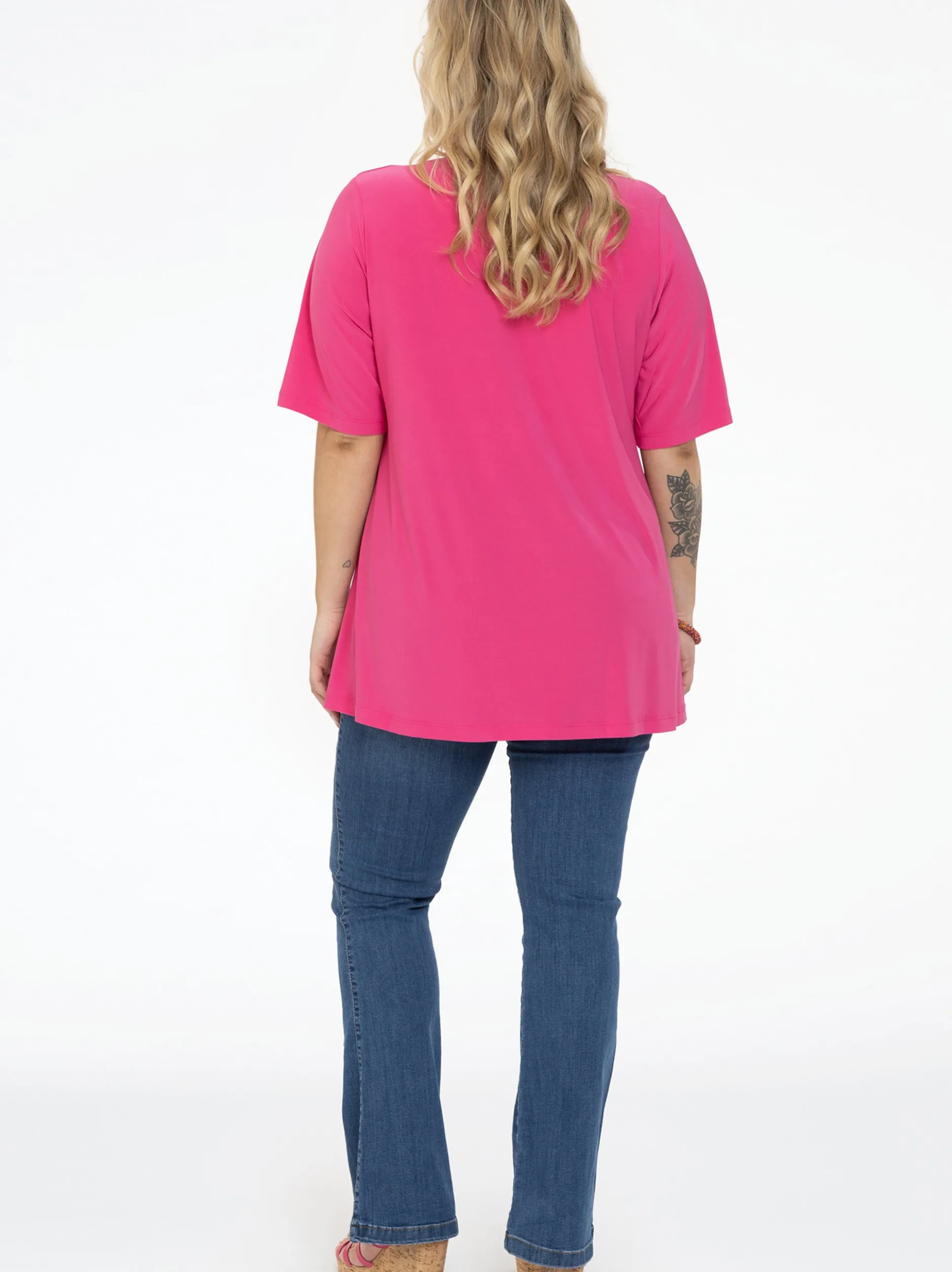 YOEK Damen T-Shirt in rosa
