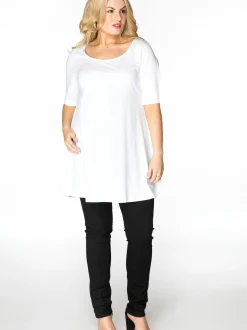 YOEK Damen T-Shirt in weiß
