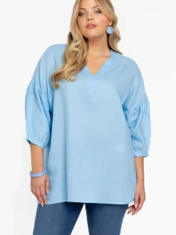 YOEK Damen Tunika in blau