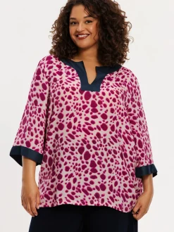YOEK Damen Tunika in rosa