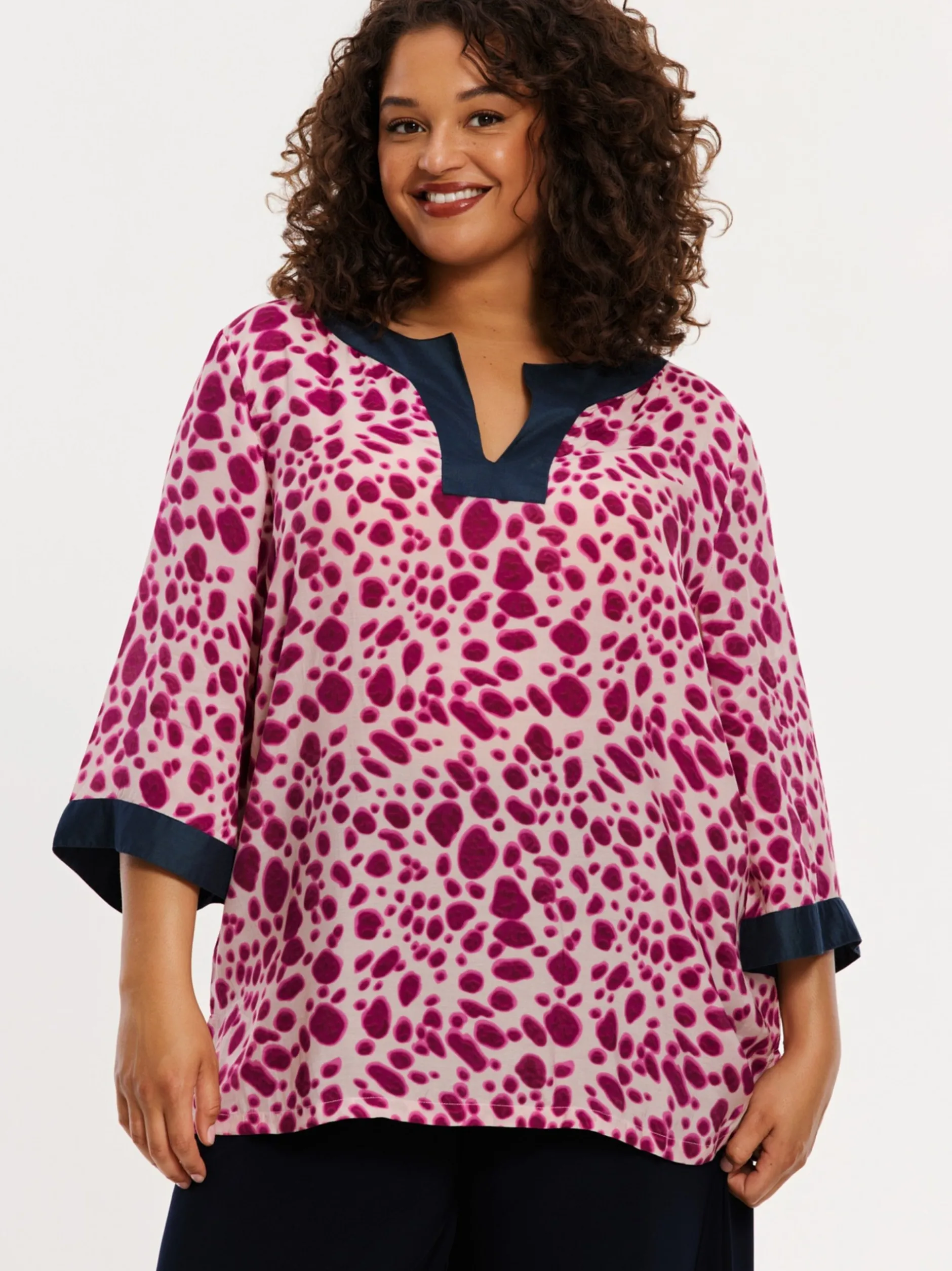 YOEK Damen Tunika in rosa