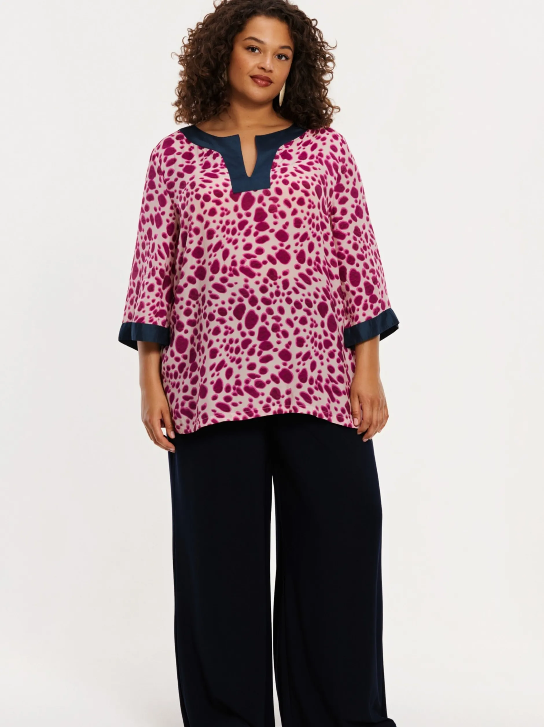 YOEK Damen Tunika in rosa