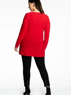 YOEK Damen Tunika in rot