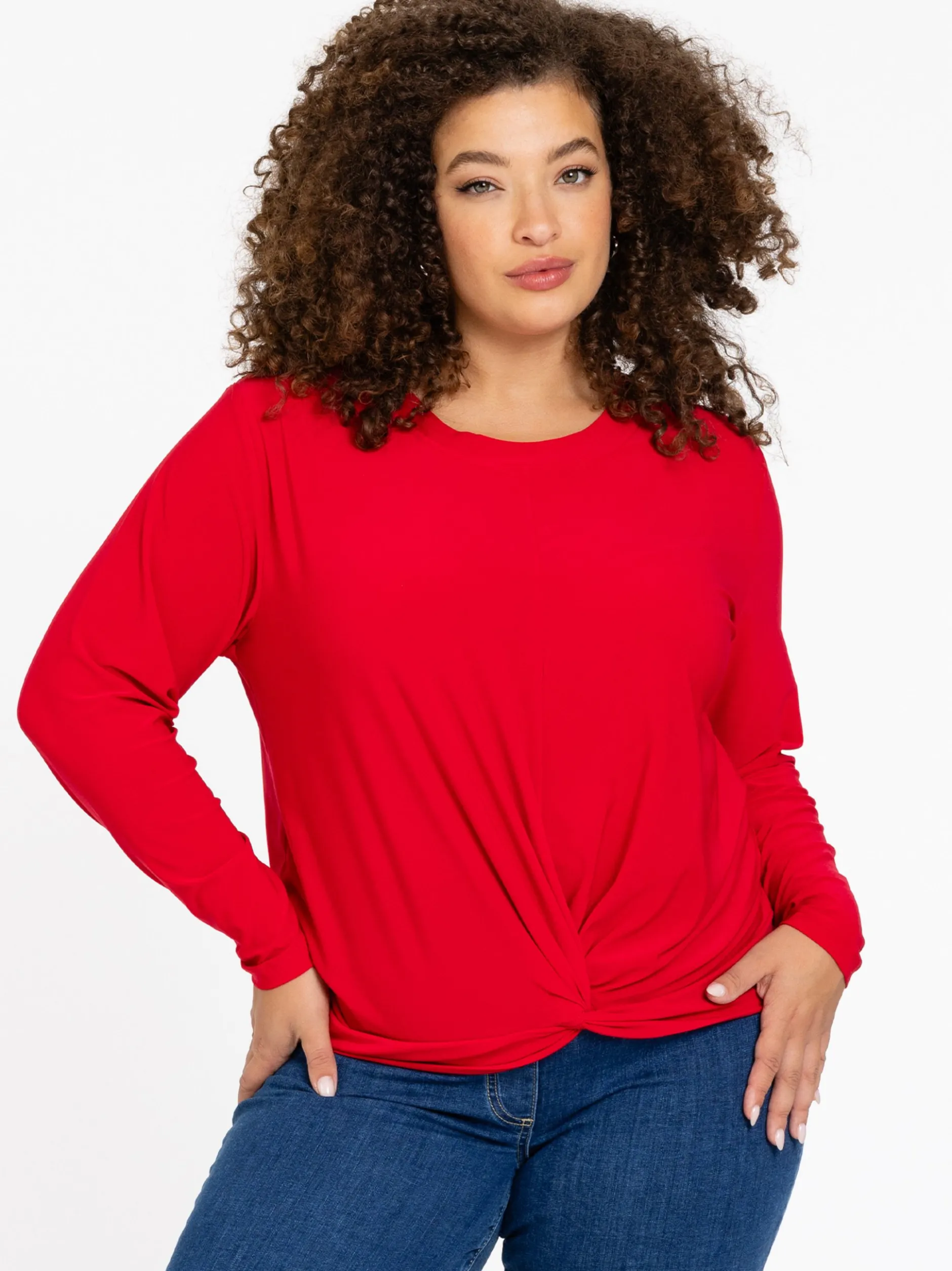 YOEK Damen Tunika in rot