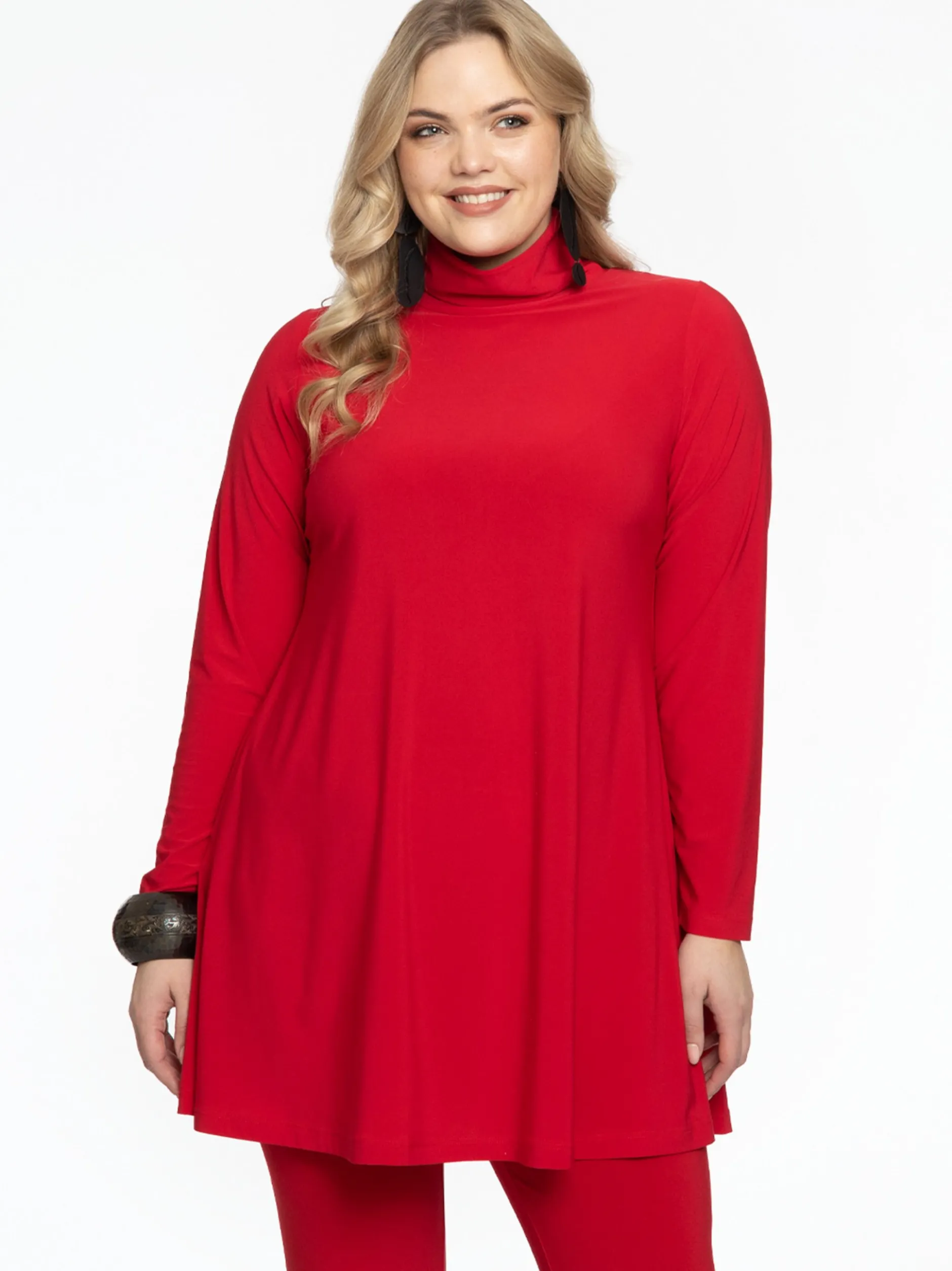 YOEK Damen Tunika in rot