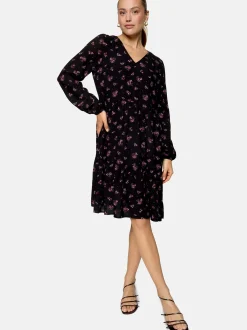 zero Damen Blusenkleid in schwarz