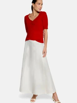zero Damen Halbarm-Shirt in rot