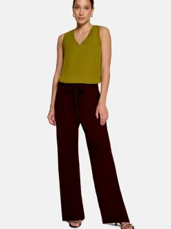 zero Damen Hose in aubergine