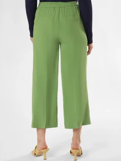 zero Damen Hose mit Leinen-Anteil in erbse