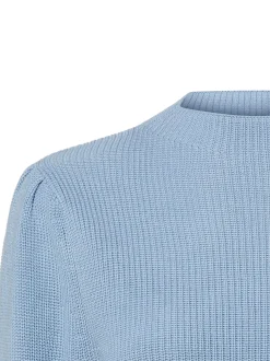 zero Damen Strickpullover in hellblau - Ärmel: langarm