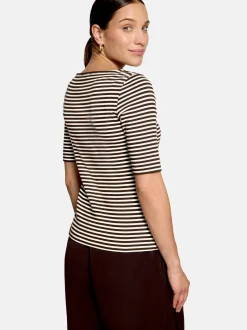 zero Damen T-Shirt in mocca
