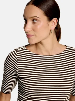 zero Damen T-Shirt in mocca