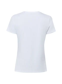 zero Damen T-Shirt in weiß mint - Ausschnitt: Rundhals